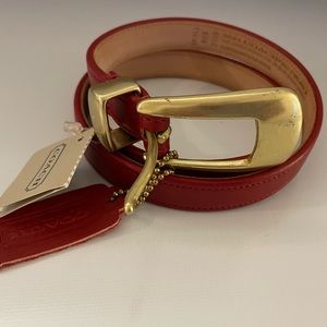 Coach Leather Belt 3909 with bag & box